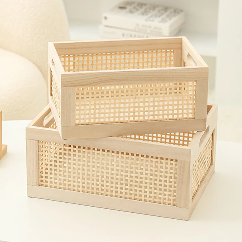 Natürliche Holzlagerbox Brehn