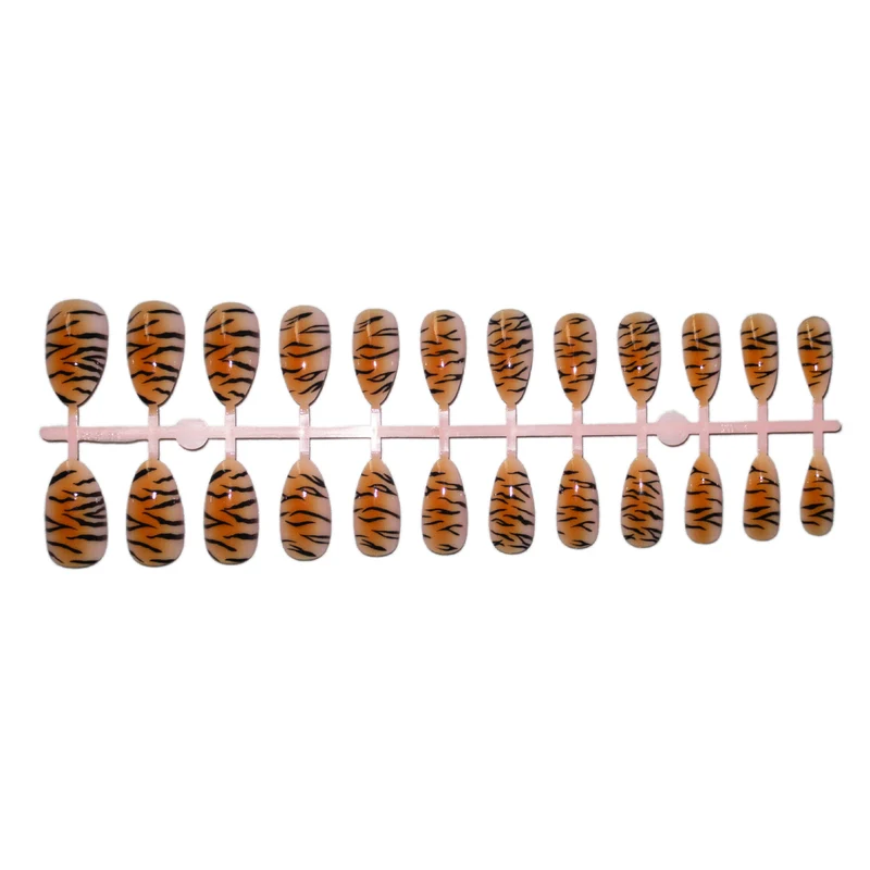 Kreatives Tigerdruck Nagelkunst-Set