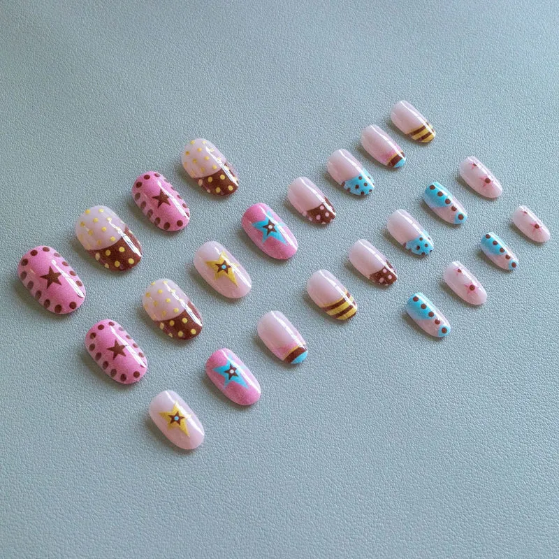 Kreatives Star-Design Nagelkunstset