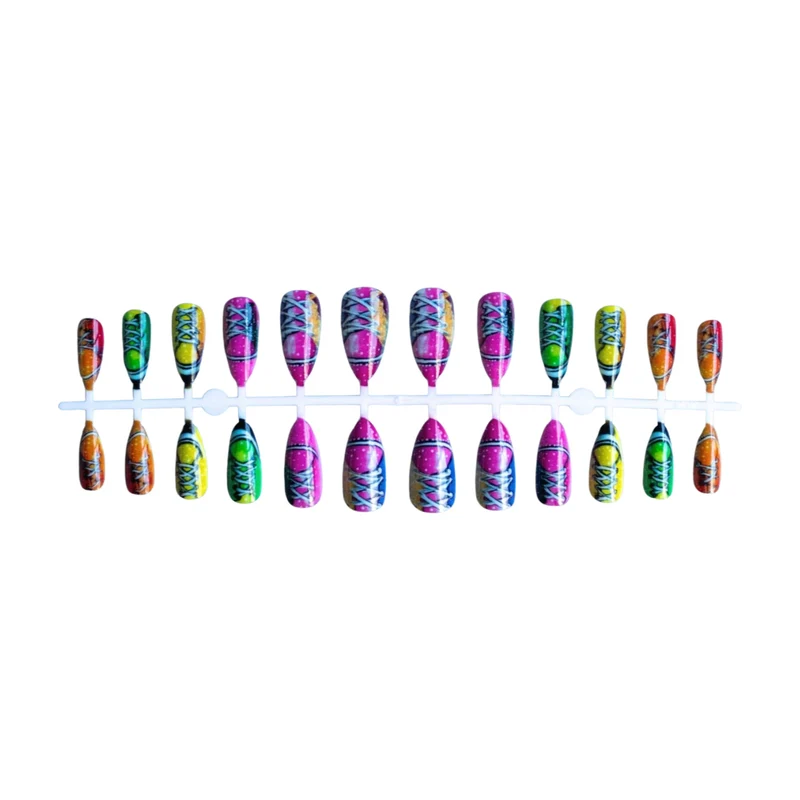 Kreatives Sneaker Kunst Nageldesign Kit