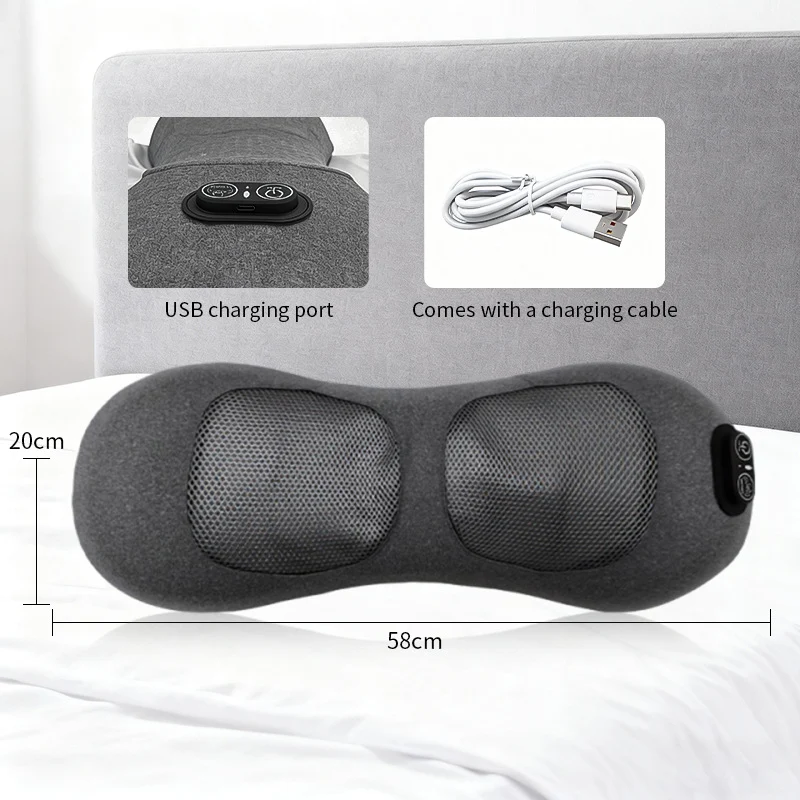 Ergonomisches Massagekissen mit USB-Ladefunktion Skanto