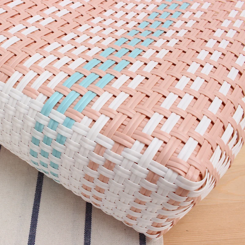 Geflochtener Shopper mit farbenfrohem Design Skanto