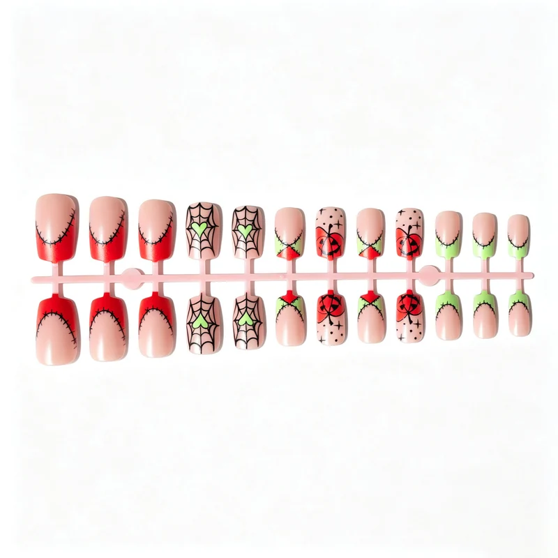 Kreatives Halloween Nagelkunst Design Kit