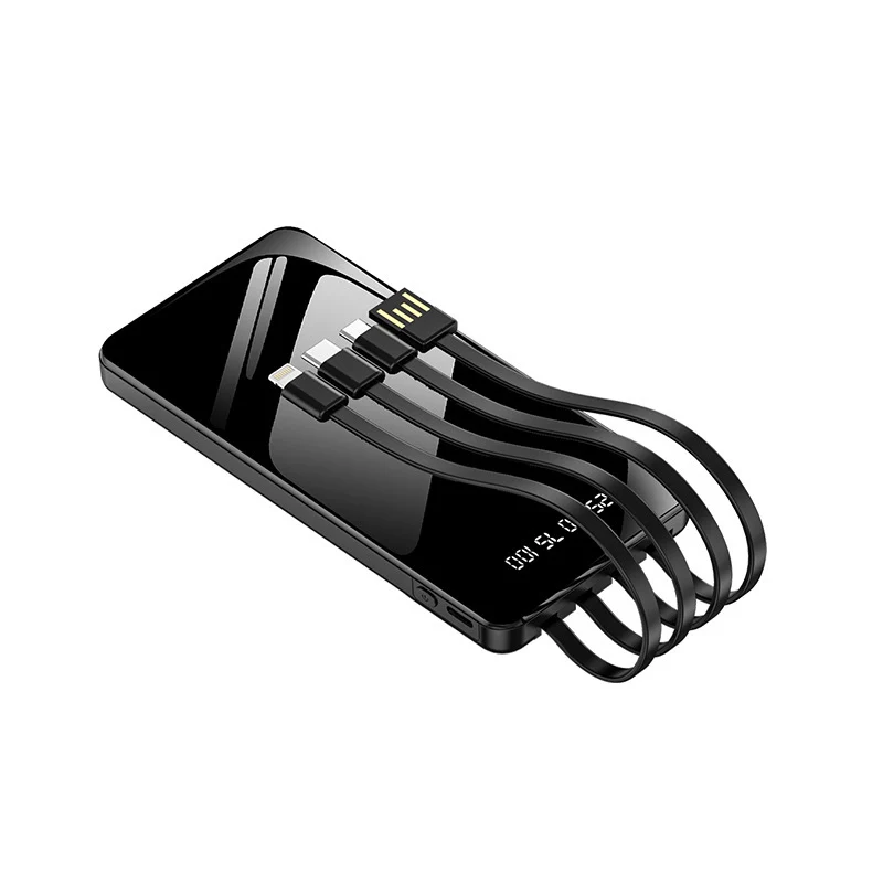 Multifunktionale Powerbank mit integriertem Kabelsystem Skanto
