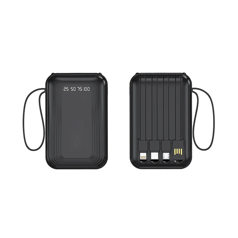 Multifunktionale Powerbank mit integriertem Kabelsystem Skanto