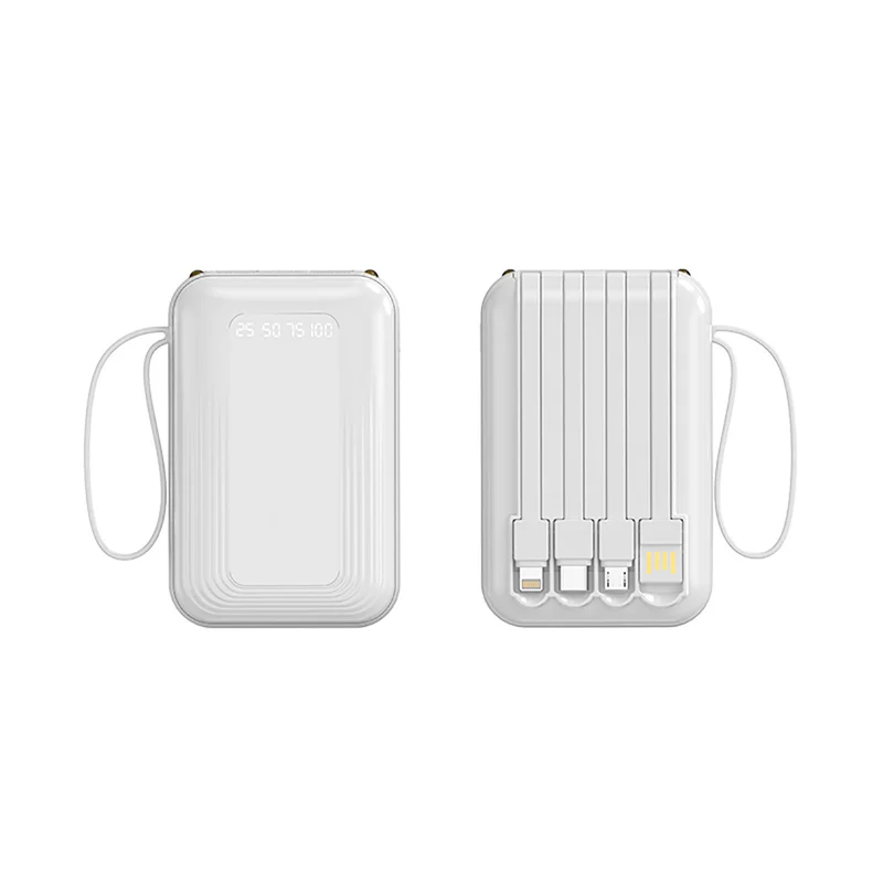 Multifunktionale Powerbank mit integriertem Kabelsystem Skanto