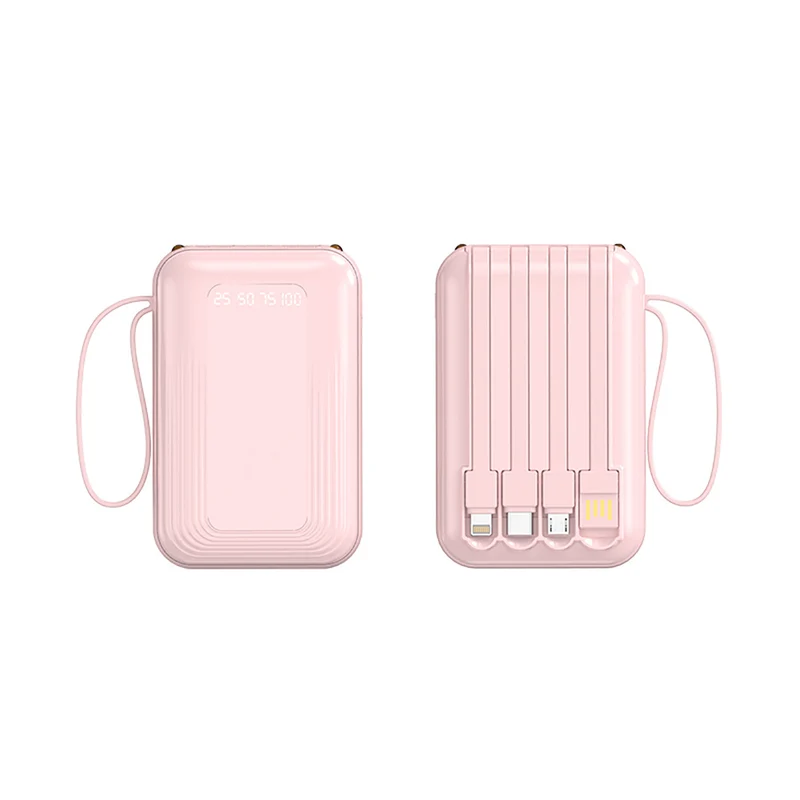 Multifunktionale Powerbank mit integriertem Kabelsystem Skanto
