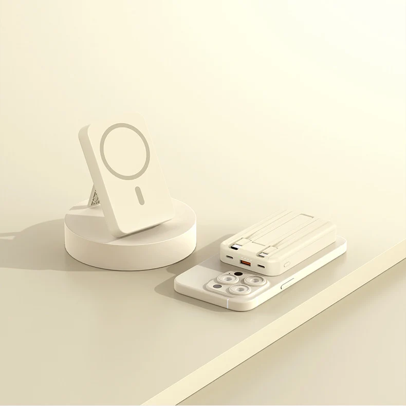 Magnetische Powerbank mit integriertem Ständer Skanto