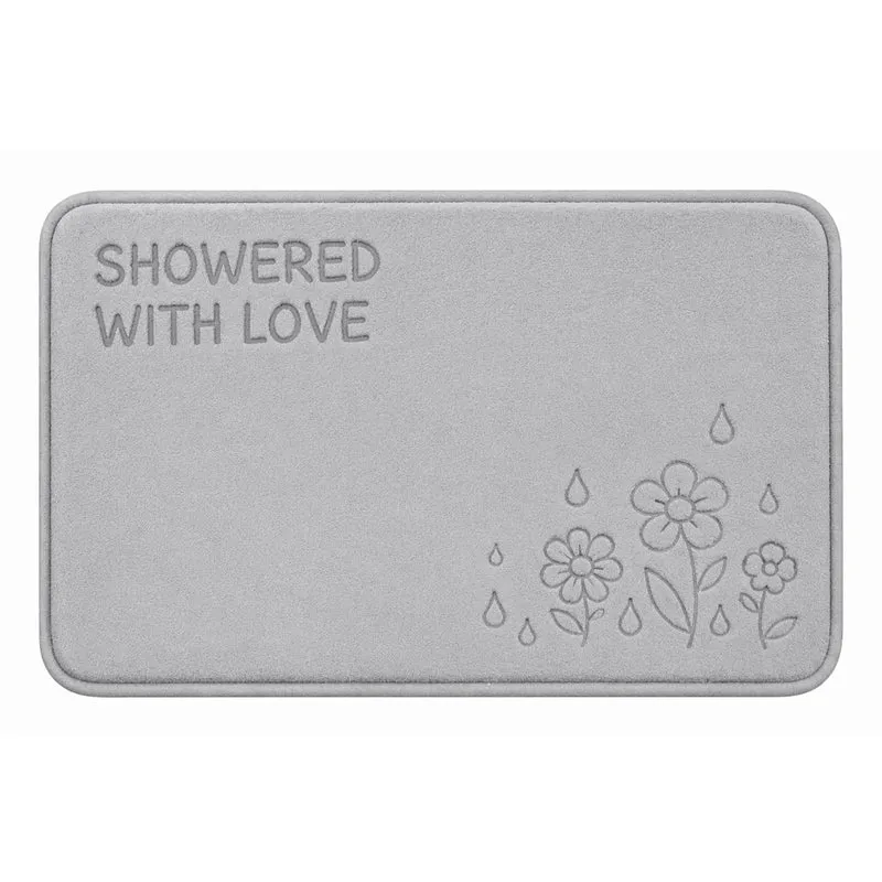 Dekorativer Badteppich mit lustigem Blasenmotiv