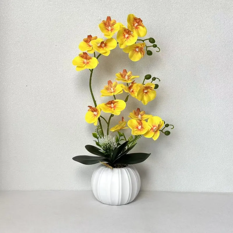 Elegante künstliche Orchideenblütenarrangement