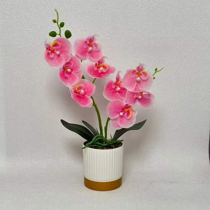 Elegante künstliche pinke Orchideenpflanze für Home Decor