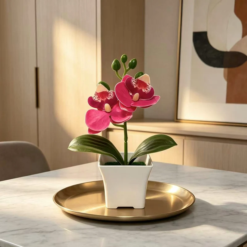 Elegante künstliche Orchideenpflanze für die Innenraumdekoration