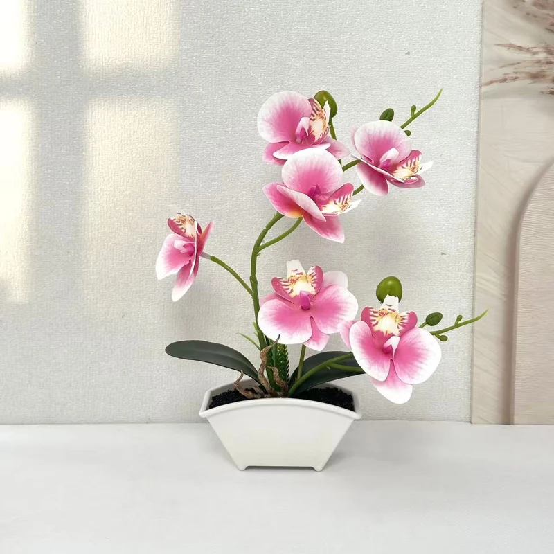 Elegante künstliche Orchideenpflanze für die Wohnkultur drinnen