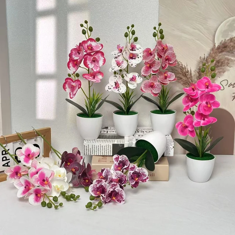 Elegante künstliche Orchideenpflanze für die Wohnkultur