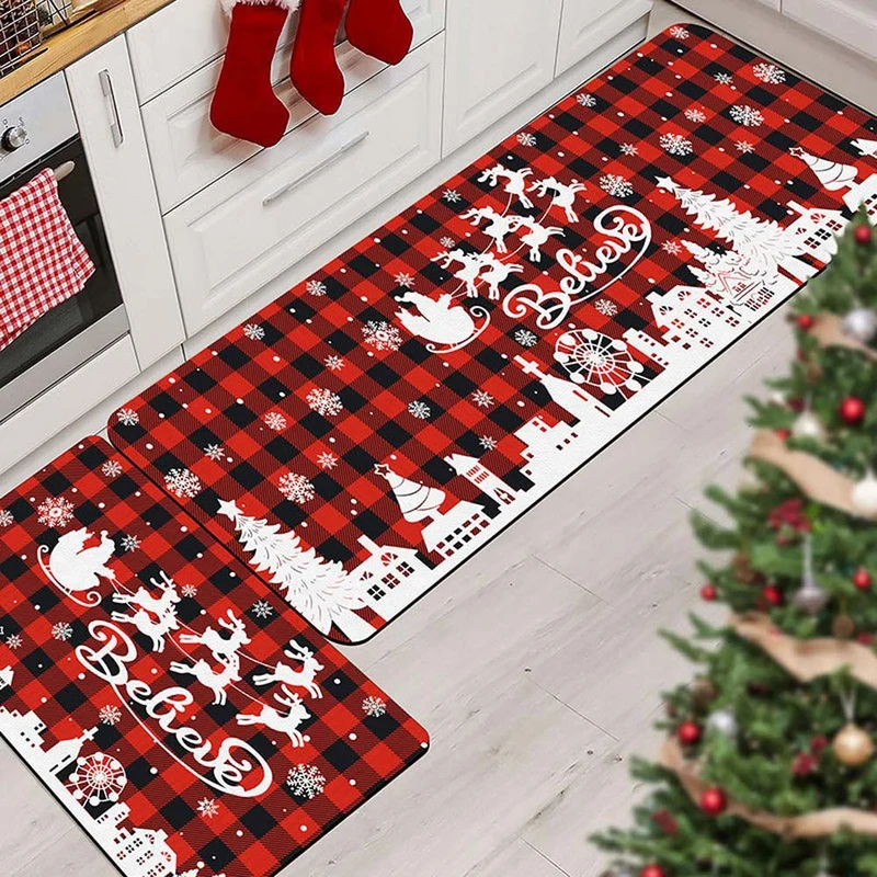 Weihnachts-Themen Küchenmatte Set