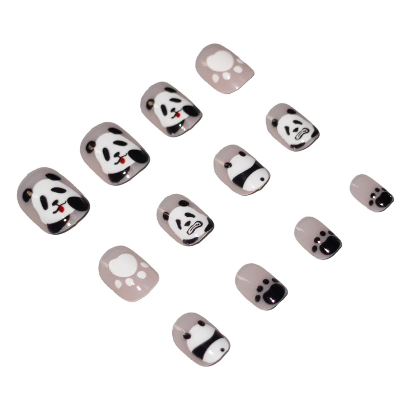 Kreatives Panda-Themen-Nagelkunst-Set