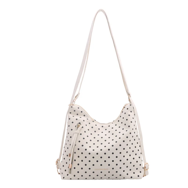 Stylische Polka Dot Umhängetasche
