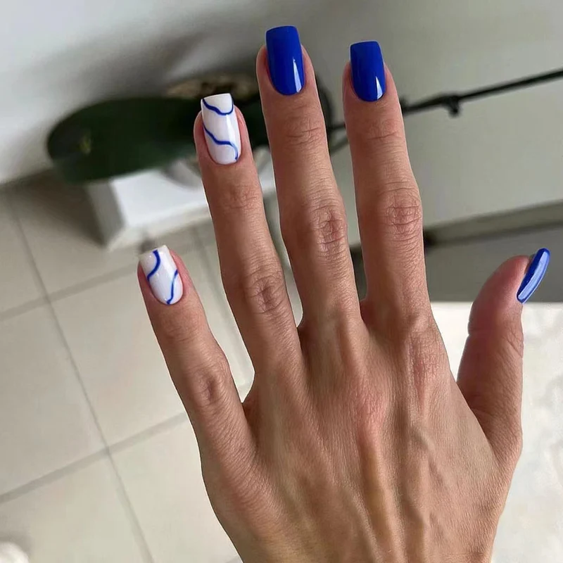 Kreatives Marmor Nagel Kunst Set
