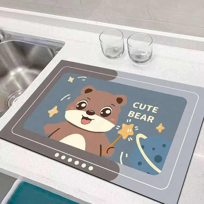 Cartoon Cat Küchenmatte