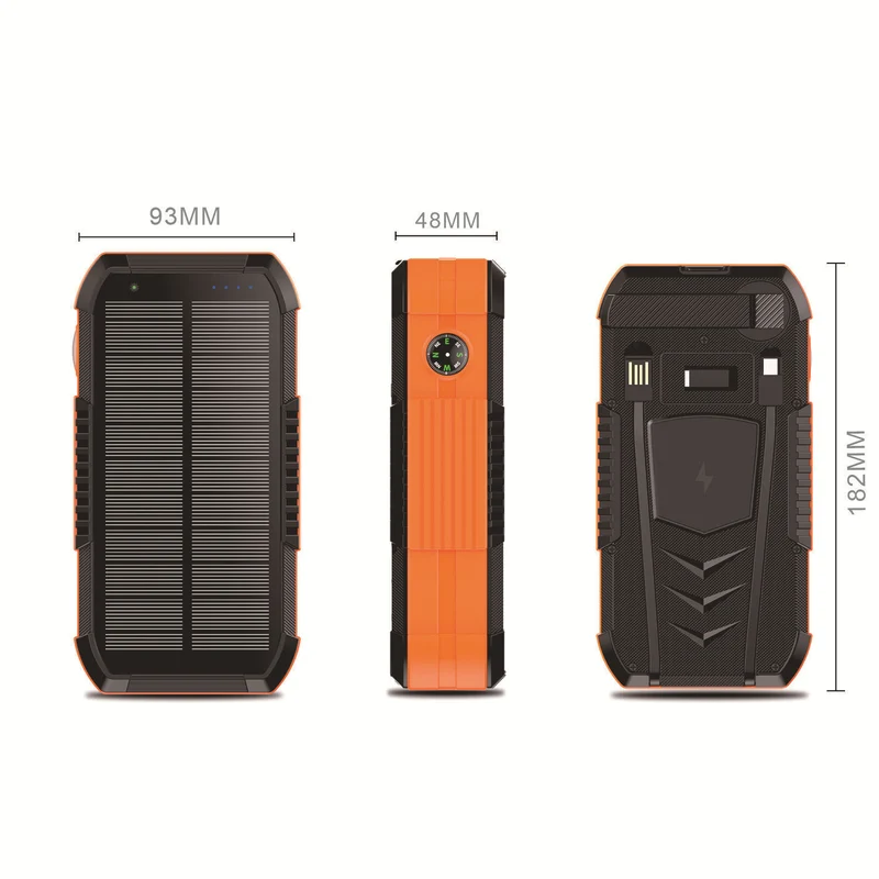Outdoor Solar-Powerbank mit robuster Schutzhülle Skanto