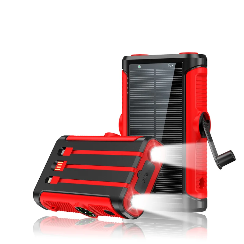 Skanto Multifunktionale Solar-Powerbank mit Handkurbel Skanto