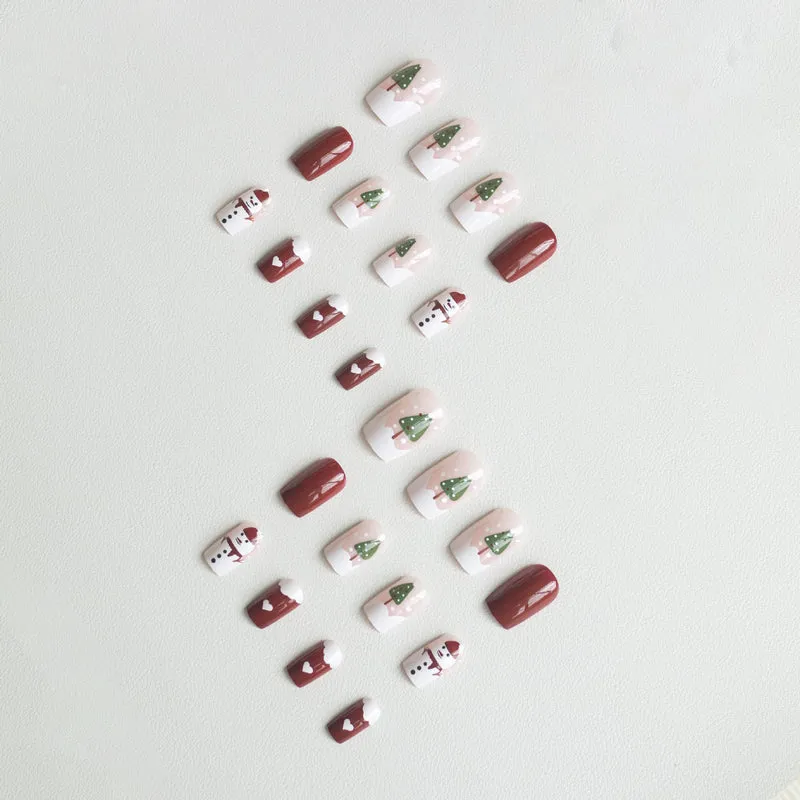Kreative Feiertagsmotiv-Nagelkunst