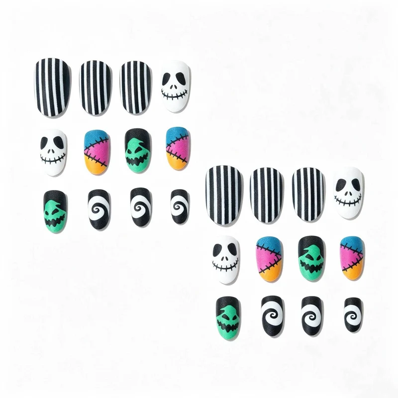Kreatives Halloween-Nagelkunst-Design-Set