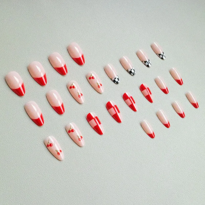 Kreatives Kirschmuster Nagelkunstset