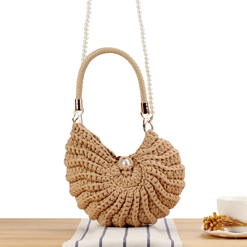 Abendtasche mit Perlenhenkel Skanto