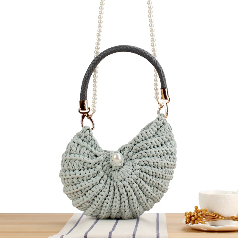 Abendtasche mit Perlenhenkel Skanto