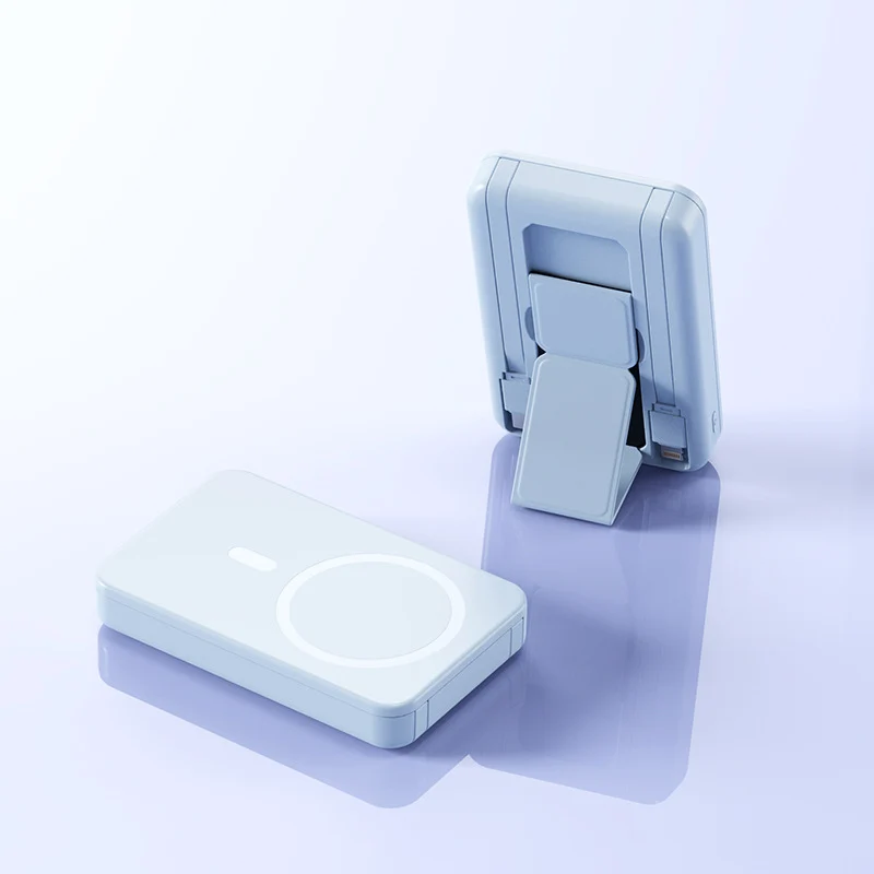 Tragbare kabellose Powerbank mit integriertem Ständer Skanto