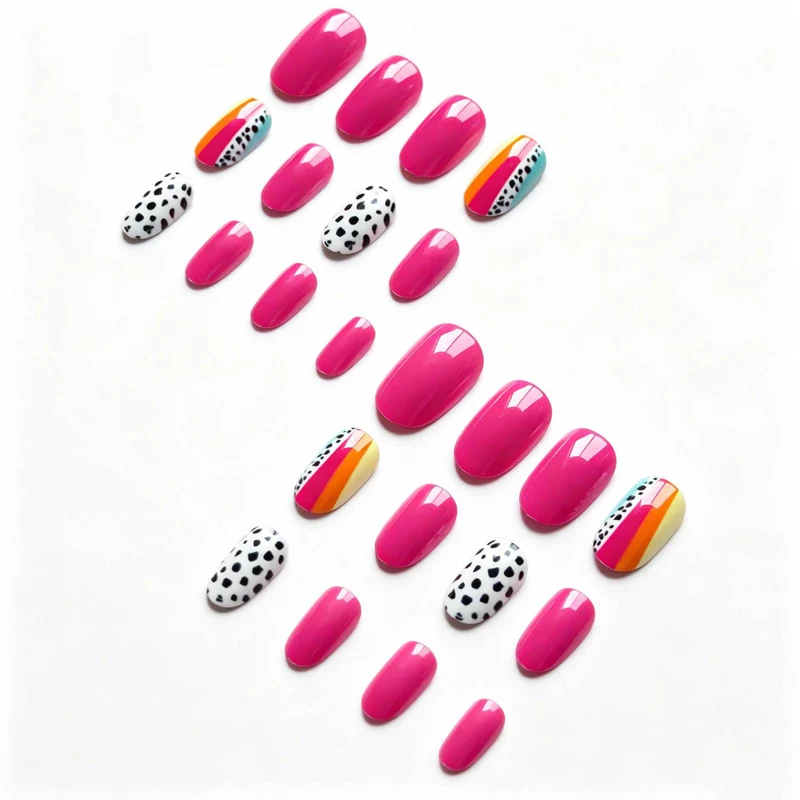 Kreative Abstrakte Nagelkunst