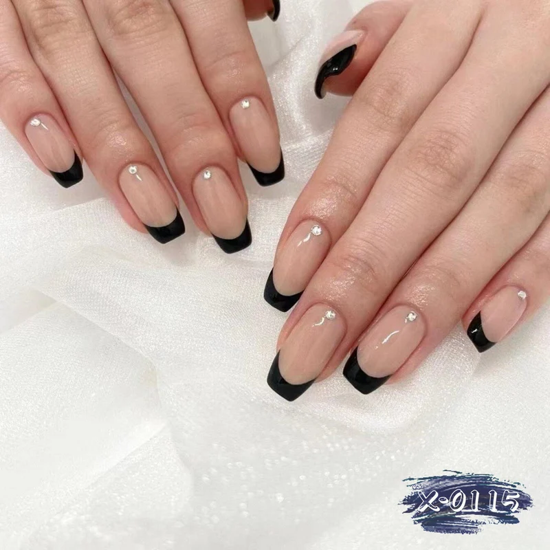 Chic Französische Tip Nagelkunst Set