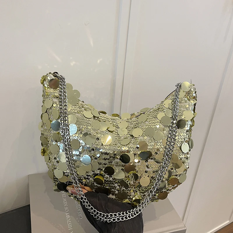 Pailletten-beschichtete Abendhandtasche