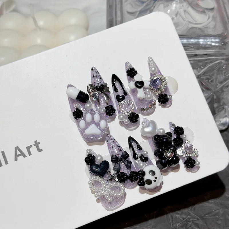 Dekoratives 3D Thema Nagelkunst Set