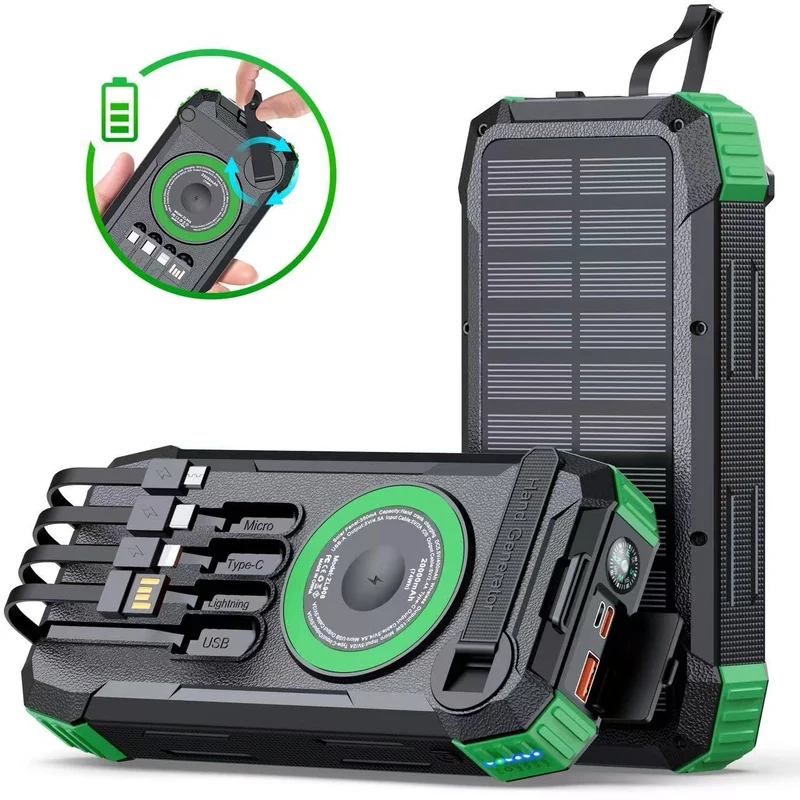 Solar-Powerbank mit multifunktionalem Ladegerät Skanto
