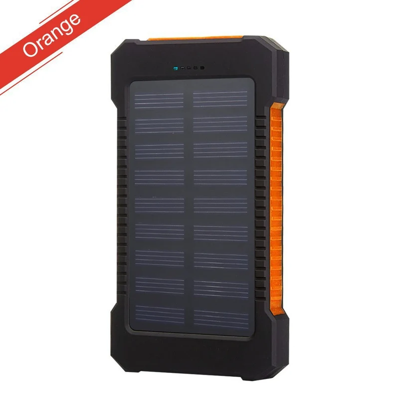 Solar-Powerbank mit integriertem LED-Licht und Kompass Skanto