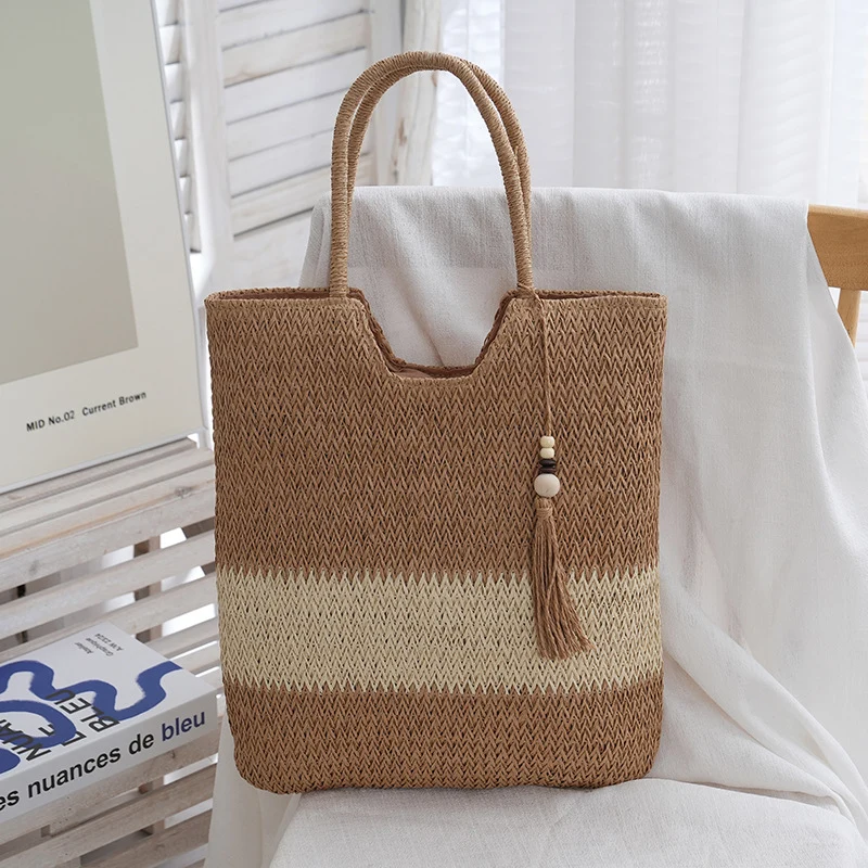 Stylische Handtasche aus gewebtem Material Skanto