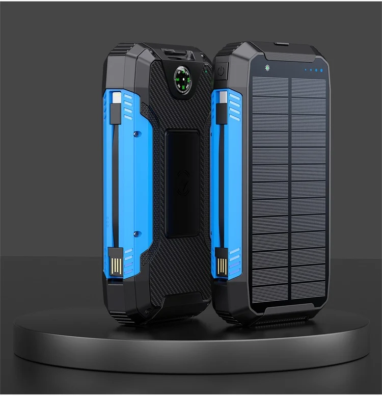 Robuste Solar Powerbank mit integriertem Kompass und LED-Licht Skanto