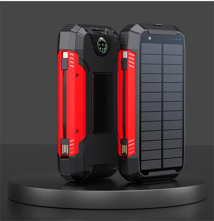 Robuste Solar Powerbank mit integriertem Kompass und LED-Licht Skanto