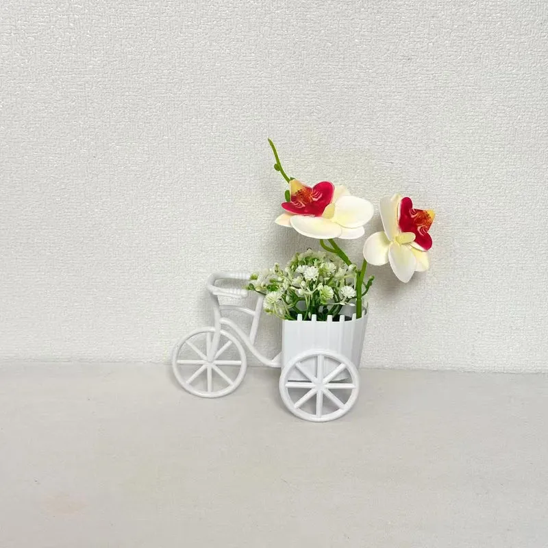 Dekorativer Fahrrad-Blumentopf für Garten Heim Anzeige