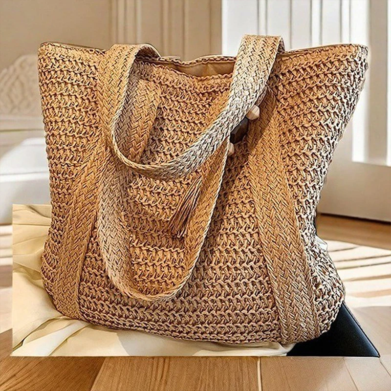 Handgemachte Strandtasche aus hochwertigem Naturmaterial Skanto