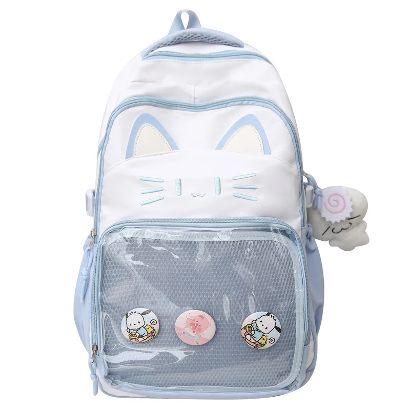 Niedlicher Schulrucksack Skanto mit Katzenmotiv