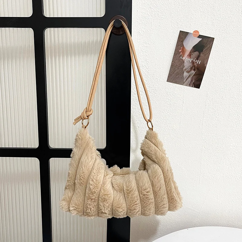 Plüsch Texturierte Handtasche