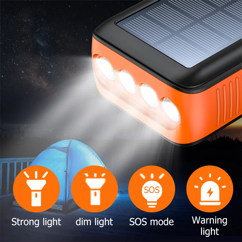 Solar-Powerbank mit multifunktionalen LED-Leuchten Skanto