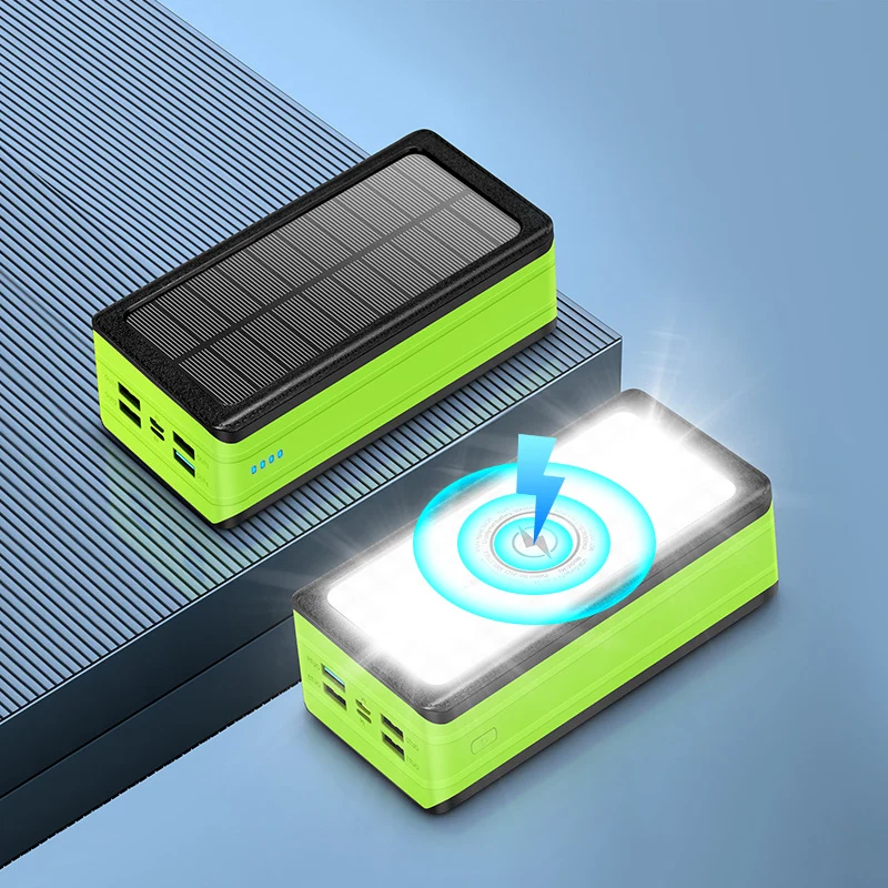 Solar-Powerbank mit LED-Lampe Skanto