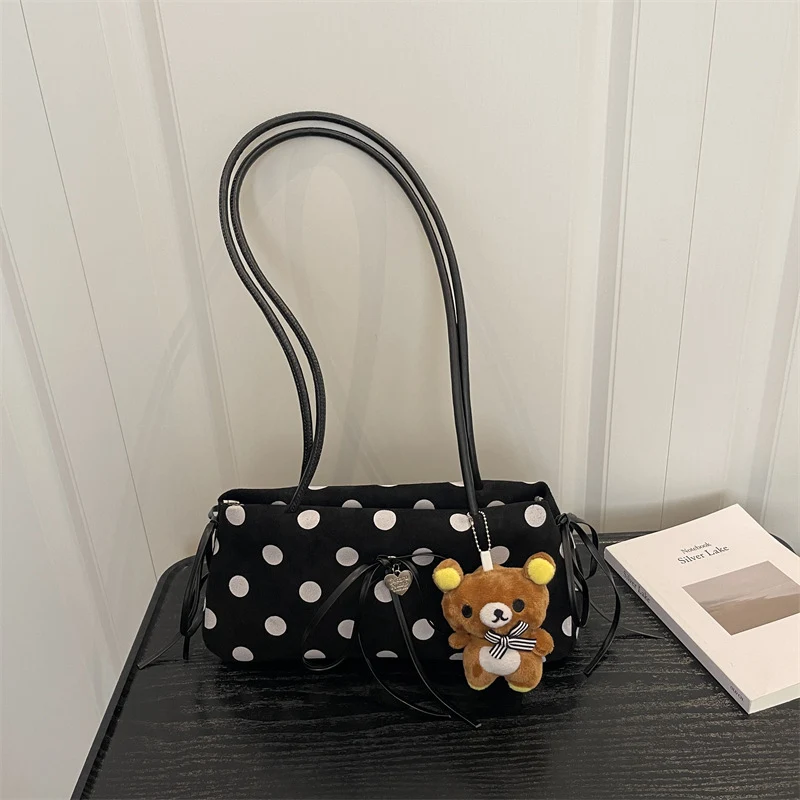 Verspielte Punkt Schultertasche