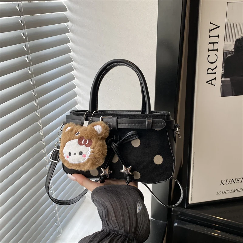 Verspielte Polka-Dot Mini-Handtasche