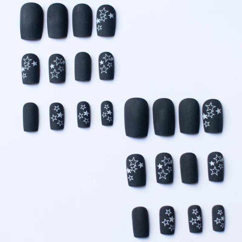 Künstlerisches Sternmuster Nagelkunst Set