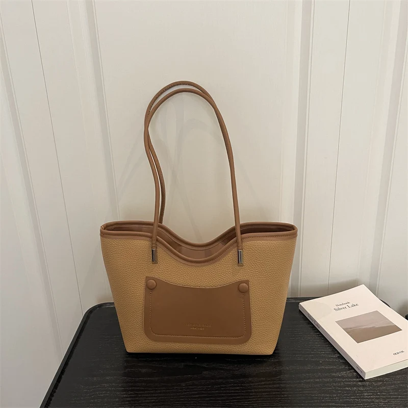 Minimalistische Leder Tote Bag